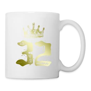 32 Couronne numérique - Mug blanc - blanc - Droite