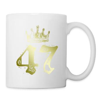 47 Couronne numérique - Mug blanc - blanc - Droite