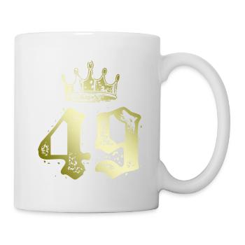 49 Couronne numérique - Mug blanc - blanc - Droite