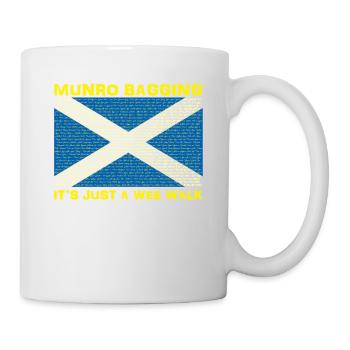 Munro Baggers Munro Bagging Wee Walk Scottish Hill - Mug - white - Right