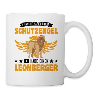 Leonberger Schutzengel - Tasse - Weiß - Rechts
