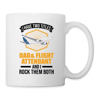 Flight Attendant Father Flight Attendant Dad - Mug - white - Right