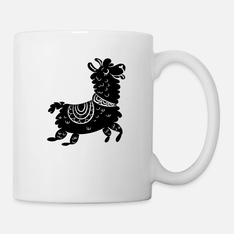 süßes Lama Alpaca - Tasse - Weiß