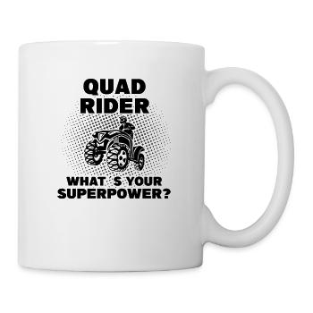 Quad ATV Offroad Spruch Lustig Quad Geschenk - Tasse - Weiß - Rechts