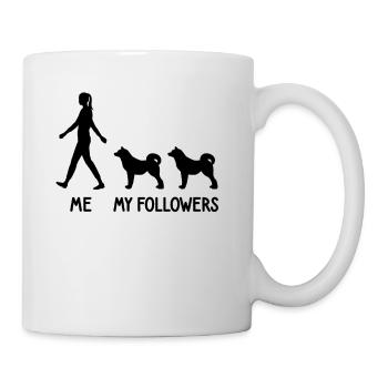 I My Followers Akita Inu Dog Dog Breeder - Mug - white - Right