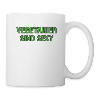 Vegetarier Spruch - Tasse - Weiß - Rechts