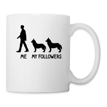 I My Followers Husky Dog Breeder Dog - Mug - white - Right
