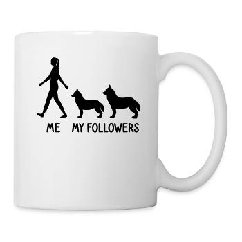 I My Followers Husky Dog Breeder Dog - Mug - white - Right