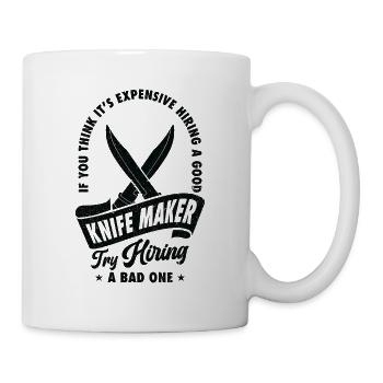 Knifemaking Knife Making Bladesmith Smithing Knife - Mug - white - Right