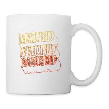 Madrid Spanien Stadt Skyline Heimat Schrift - Tasse - Weiß - Rechts