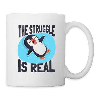 The Struggle is Real King Emperor Sea Bird Penguin - Mug - white - Right