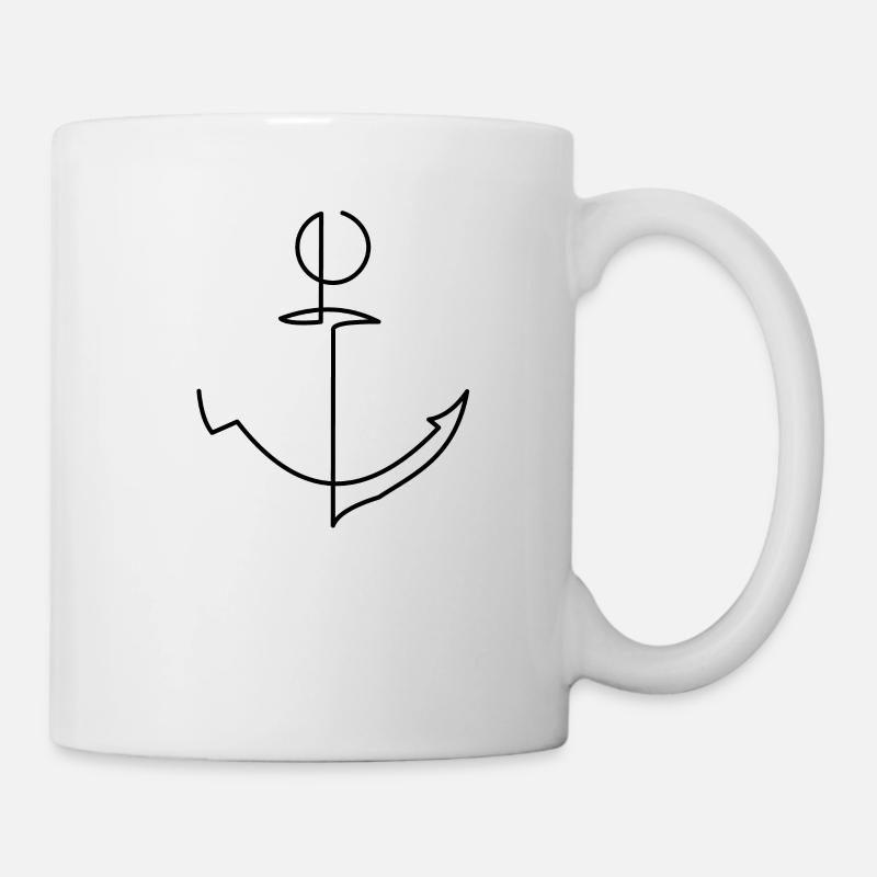 Maritim Meer Anker - Tasse - Weiß