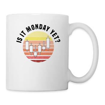 Ouverture Actionnaire Bourse Trading Stock Market Retro - Mug blanc - blanc - Droite