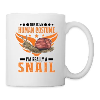 Schnecke Costume Humain Escargot Halloween - Mug blanc - blanc - Droite