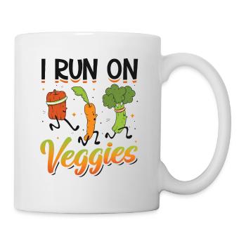 I run for Veggies - Mug - white - Right