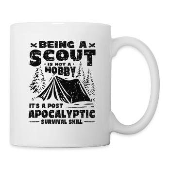 Est une compétence de survie post-apocalyptique Scouting - Mug blanc - blanc - Droite