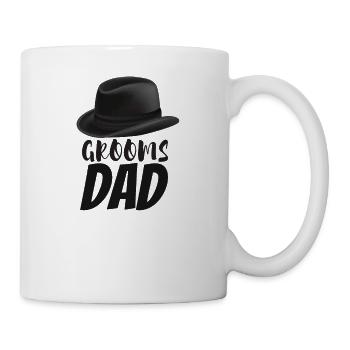 Marié, père, fils, fils, chapeau de mariage - Mug blanc - blanc - Droite