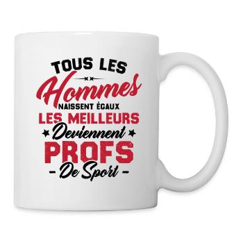 Les meilleurs hommes deviennent profs de sport - Mug blanc - blanc - Droite