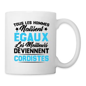 Les Meilleurs Hommes Deviennent Cordistes - Mug blanc - blanc - Droite