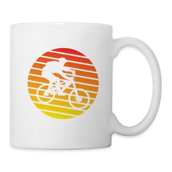 Bicycle Mountain Bike Cycling Cycling Tour Cycling - Mug - white - Right