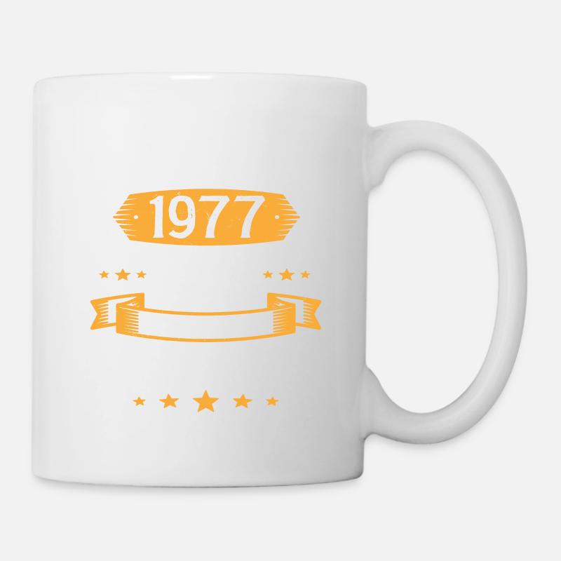 Janvier 1977 46 Ans Anniversaire Vintage Cadeau - Mug blanc - blanc