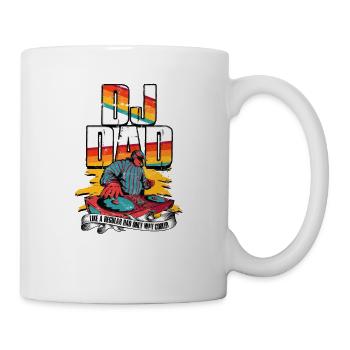 DJ Dad wie ein normaler Papa nur viel cooler - Musik - Tasse - Weiß - Rechts