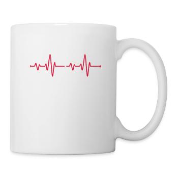 Karaté Heartbeat Drôle Cool Arts Martiaux Pulse - Mug blanc - blanc - Droite