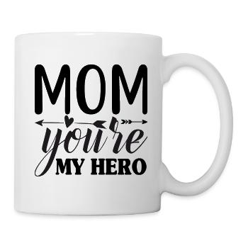 Mom you're my hero - Mug - white - Right