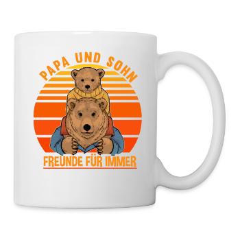 Papa und Sohn Freunde Für Immer Partnerlook - Tasse - Weiß - Rechts