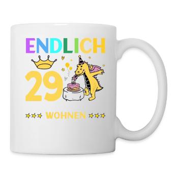 Endlich 29 Meine Eltern Wohnen Immer Noch Bei Mir - Tasse - Weiß - Rechts