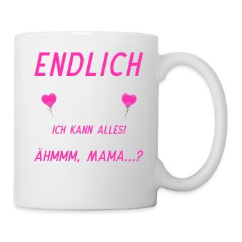 Endlich 24 Ich Kann Alles Ich Weiß Alles - Tasse - Weiß - Rechts