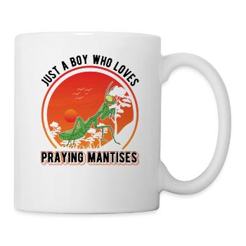 Praying Mantis Young Mantis Mantis - Mug - white - Right