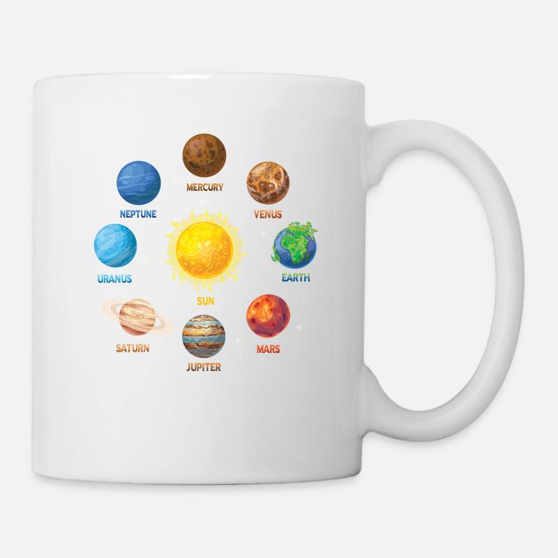 Planète Système Solaire - Mug blanc - blanc