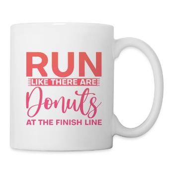 Run Like There Are Donuts At The Finish Line 3 - Mug - white - Right