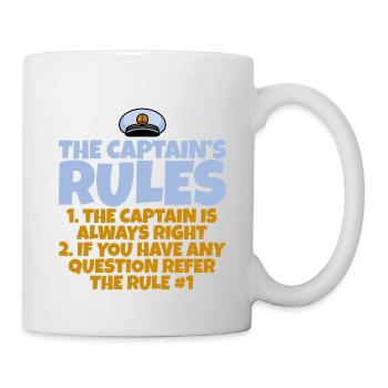 Les règles du capitaine, le capitaine a toujours raison 4 - Mug blanc - blanc - Droite