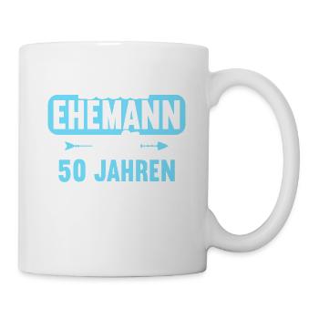 Beste Ehefrau Bester Ehemann seit 50 Jahren - Tasse - Weiß - Rechts