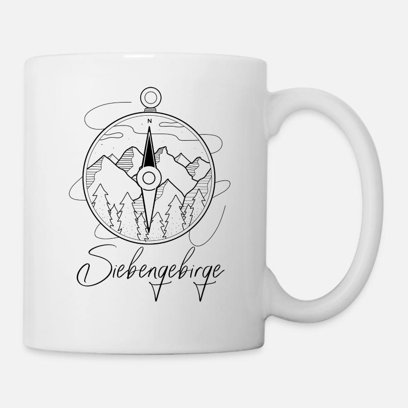 Siebengebirge wandern Camper-Camping klettern - Tasse - Weiß