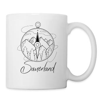 Sauerland wandern Zubehör klettern Camper-Camping - Tasse - Weiß - Rechts