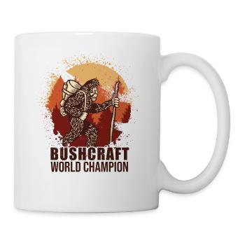 Bushcrafter Survival Outdoor-Camping - Tasse - Weiß - Rechts