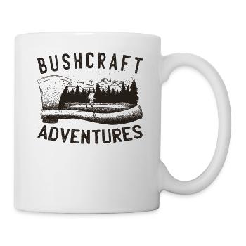 Bushcrafter Survival offroads Outdoor-Camping - Tasse - Weiß - Rechts