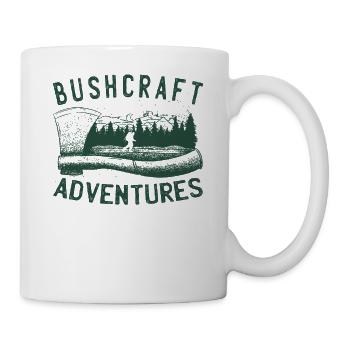 Bushcrafter Survival offroads Outdoor-Camping - Tasse - Weiß - Rechts