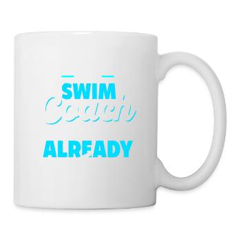 Do Not Disturb This Swim Coach Funny Coach Tee - Mug - white - Right