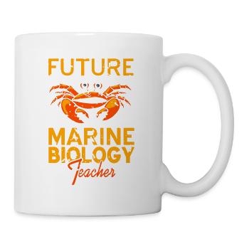 Vintage Future Marine Biology Teacher T-Shirt - Mug blanc - blanc - Droite