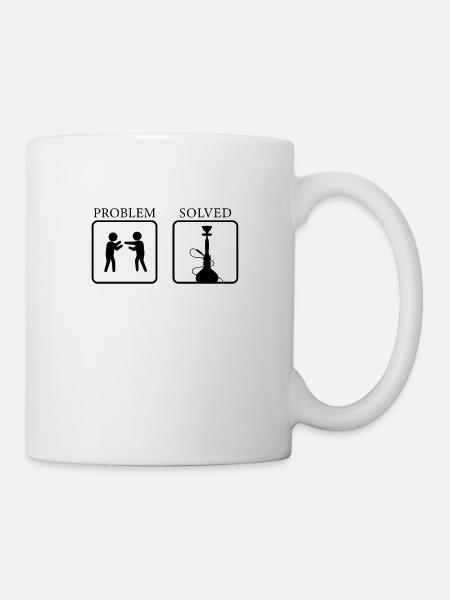 Shisha Hookah Wasserpfeife - Tasse - Weiß