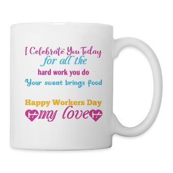 Happy Workers Day - Mug - white - Right