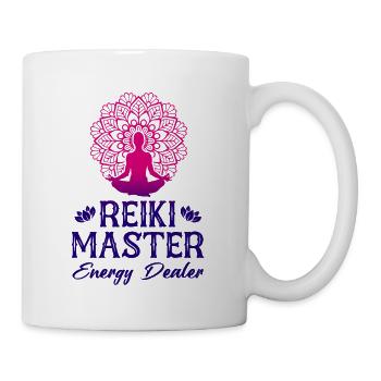 Energy Medicine Reiki Master Energy Healing - Mug - white - Right