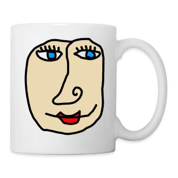the beauty - Tasse - Weiß - Rechts