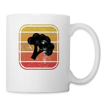Broccoli Vegan Lover Retro Healthy Gift idea - Tasse - Weiß - Rechts