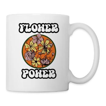 Flower Power - Tasse - Weiß - Rechts