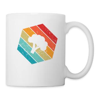 Broccoli Vegan Lover Retro Healthy Gift idea - Tasse - Weiß - Rechts